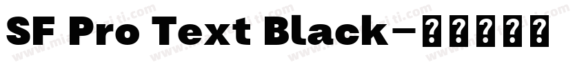 SF Pro Text Black字体转换